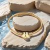 Chili Jewelry Initial J Letter Heart Gold Cuff Bracelets Expandable