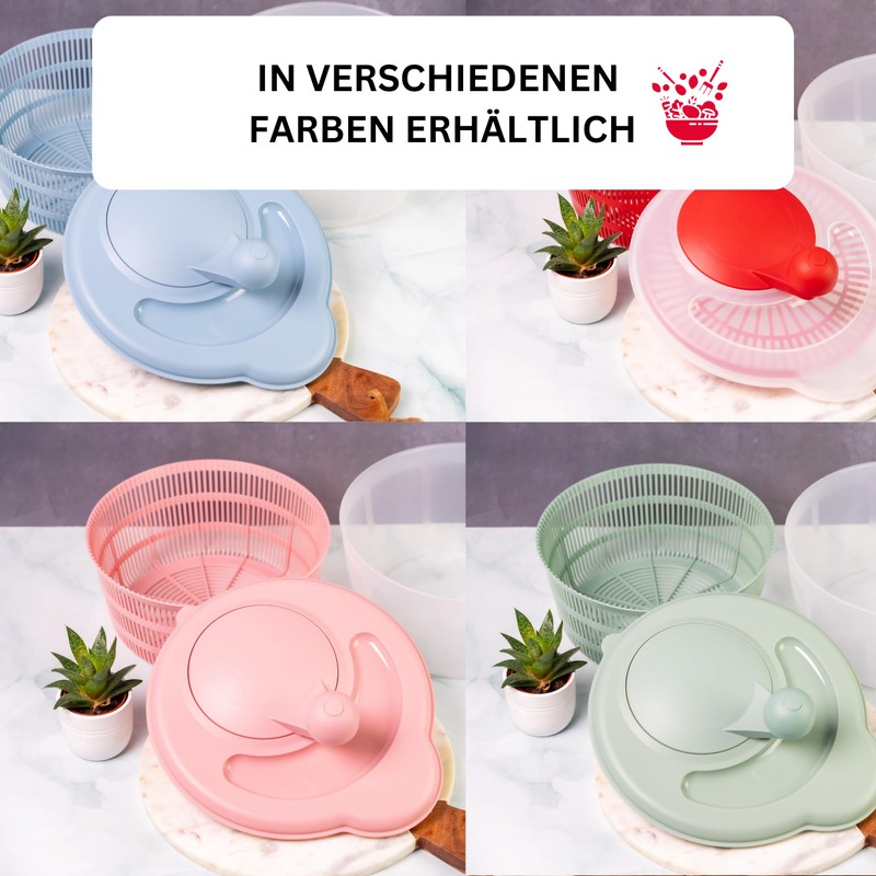 Westmark 2432224M Salad Spinner Capacity 5 Litres Diameter 26 cm