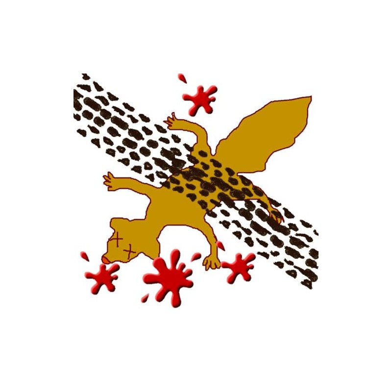 CafePress Earl The Dead Squirrel Rectangle Sticker Rectangle Bumper Sticker