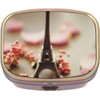 Eiffel Tower Paris Brass Rectangle Pill Box