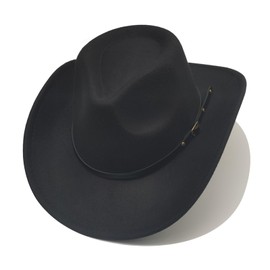 Cowboy Hat Women Men with Ribbon Cowgirl Costume Western Hat Cowboy Hats for Women Black, black