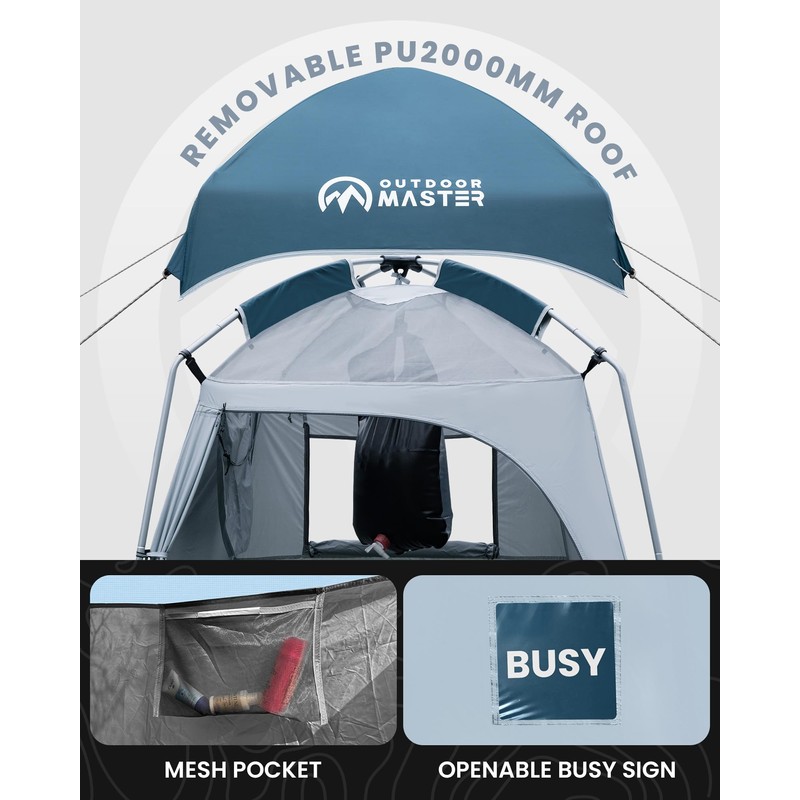 OutdoorMaster Privacy Shower Tent Changing Room Camp Toilet Shelter for