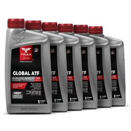 TRIAX Global ATF, Full Synthetic OEM Grade Automatic Transmission Fluid, Fits 95% of US, European, and Asian Vehicles, Compatible with TES 295, Dexron VI, Mercon V, and Many Others (6 Quart Pack)