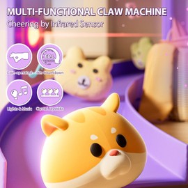 Claw Machine for Kids, Unicorns Toy Claw Machine Large, Mini Arcade Claws Machine with Prizes Toys Refill Inside, Kids Vending Game Machine, Party Prize Candy Dispenser, Easter Gift for Girls Boys