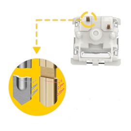 Gateron G Silent White Pro 3.0 Pre-lubed Switches 5pin Linear for MX Mechanical Type Key Gaming Keyboard Switches, SMD RGB Light Plate Mounted Switches (70 Pcs-5pin, White)