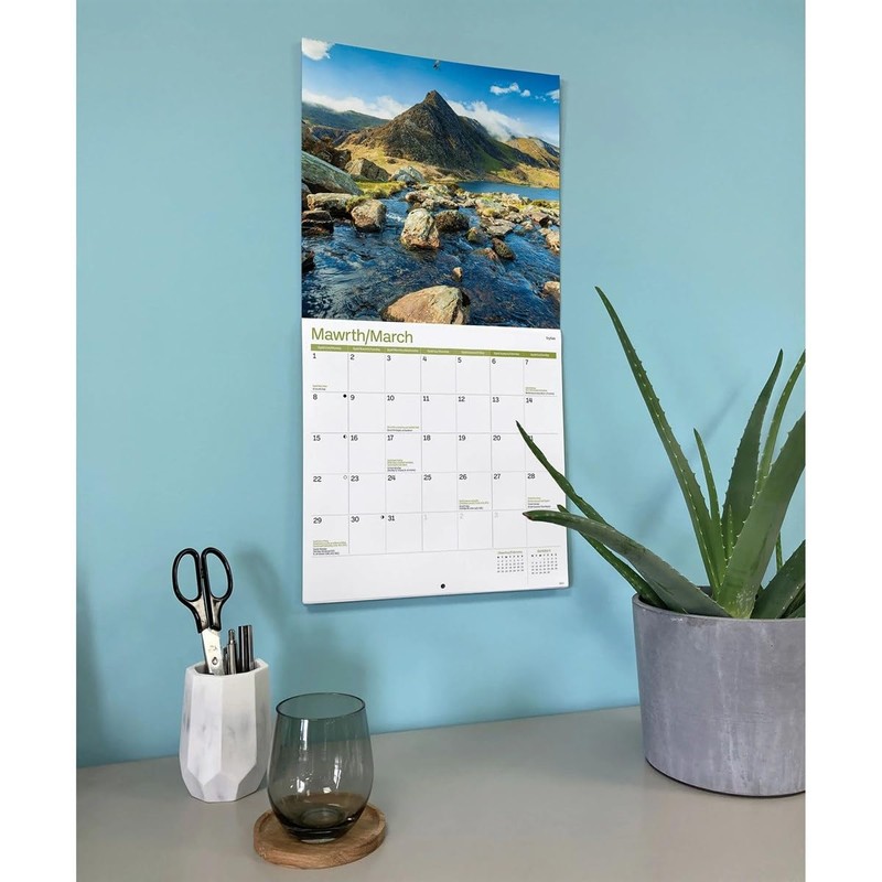 Carousel Worldwide Wales 2027 Square Wall Calendar, 12-Month Calendar, Scenic