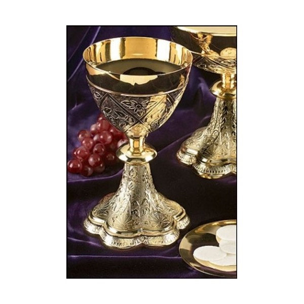 Embossed Vines Chalice with Paten