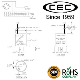 CEC Industries EF32RL Flasher