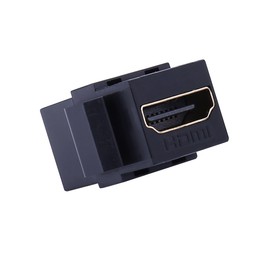 HDMI Keystone Jack Insert - iGreely 2Pack Female to Female Coupler Snap-in Insert Connectors Adapter for Wall Plate - Black