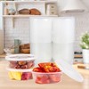 Radha Kishan LLC Plastic Containers with Airtight Lids, Food Storage