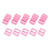 METALLIXITY Side Quick Release Buckle (10-11mm/0.4"-0.43") 5Pcs, Plastic Adjustable Buckles