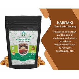AYURVEDASHREE Haritaki Powder 50 Gm I Terminalia Chebula Powder I an Ayurvedic Herb for Vata I Vata Kapha and Pitta BalancerI Non GMO I Gluten Free I GMP Cerfitied