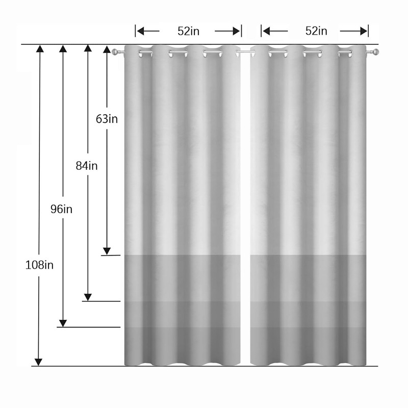 Moonslim Brown Gray Blackout Curtains, Grey Rustic Abstract Rustic Farmhouse