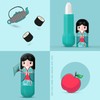 Kids Lip Balm Multipack, Cute Doll Lip Balm 6 Pack,