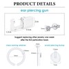 WillTen 2Pcs Ear Piercing Kit with Disposable Ear Piercing Gun