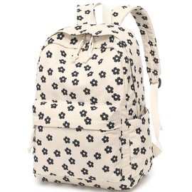 School Backpack for Teens Large Corduroy Bookbag Lightweight 15.6 inch Laptop Bag for Girls Women Casual High School College