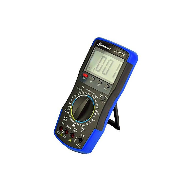 Sinometer HP9810 Automotive Digital Multimeter with Thermometer and Carrying Case