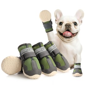 Aokown Dog Shoes for Large Dogs, Anti-Slip Dog Boots for Winter Snow, Hot Pavement, Dog Booties & Paw Protectors Size 7