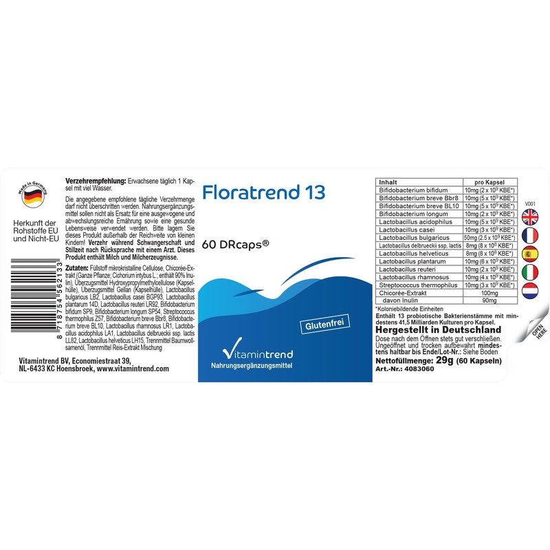 Floratrend 13 - Culture Complex with 41.5 billion CFU -