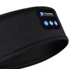 Bluetooth Sports Headband Wireless Sleep Headphones Exercise Music Headband Black