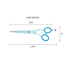 Cricket Shear Xpressions 5.75" Professional Stylist Hair Cutting Scissors Japanese Stainless Steel Shears, Moody Blue