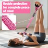 Bbtops Pedal Resistance Band with Handle for Women Men, Pink