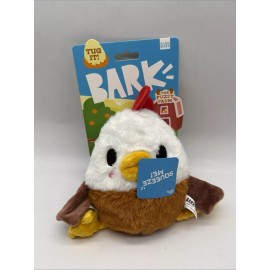 Bark Box Fuzzy Farm  Cock A Doodle Dude Chicken Rooster All Sizes Tug Dog Toy