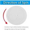 6 Inch Replacement RV Roof Vent Fan Blade White 2