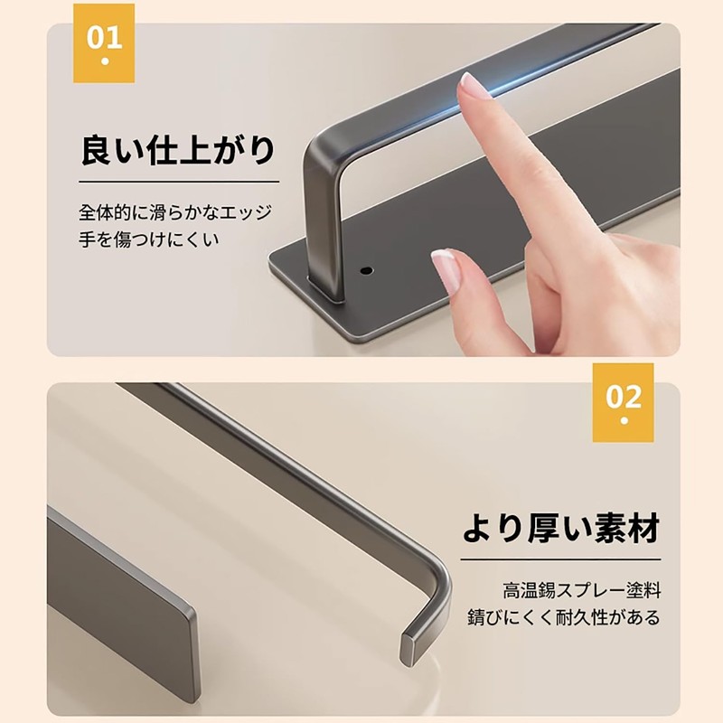 Sameyo Magnetic Kitchen Paper Holder Wide Wrap Holder with Stopper,