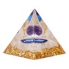 Constellation Pyramid Stone for Positive Energy Reduce Stress Chakra Resin