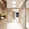 SunRider 2-Pack Rechargeable Motion Sensor LED Ceiling Light with Remote,