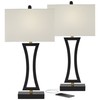 360 Lighting Roxie Modern Table Lamps 31" Tall Set of