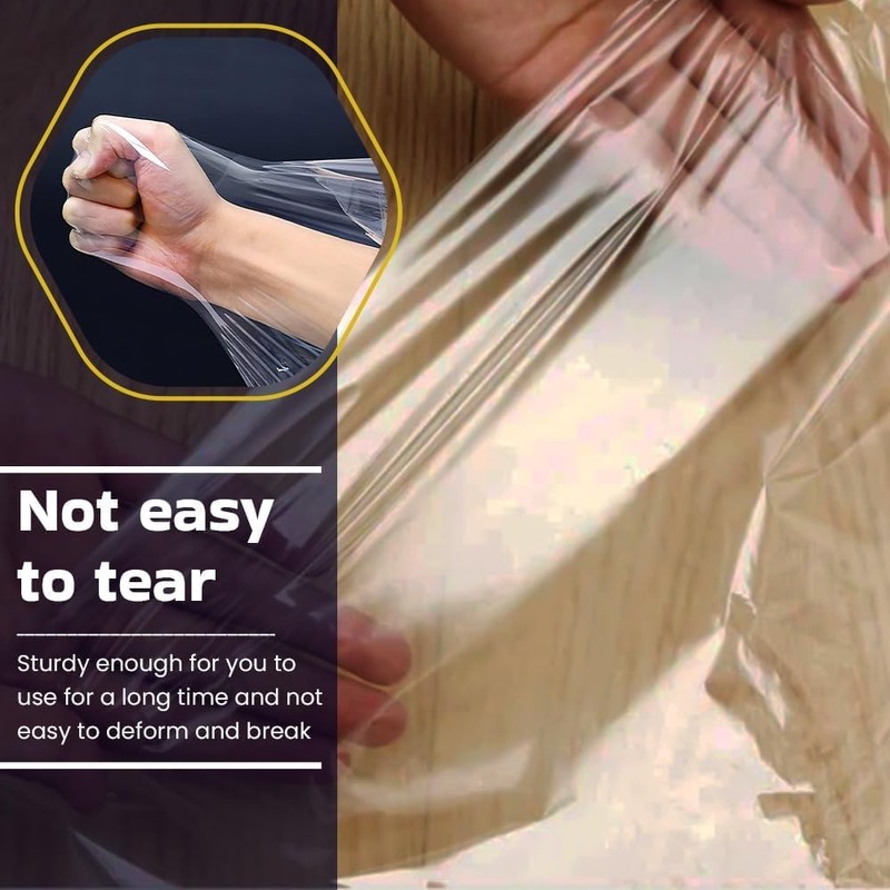 Polythene Garment Covers Clear Plastic Clothes Covers Dry Cleaning Durable,