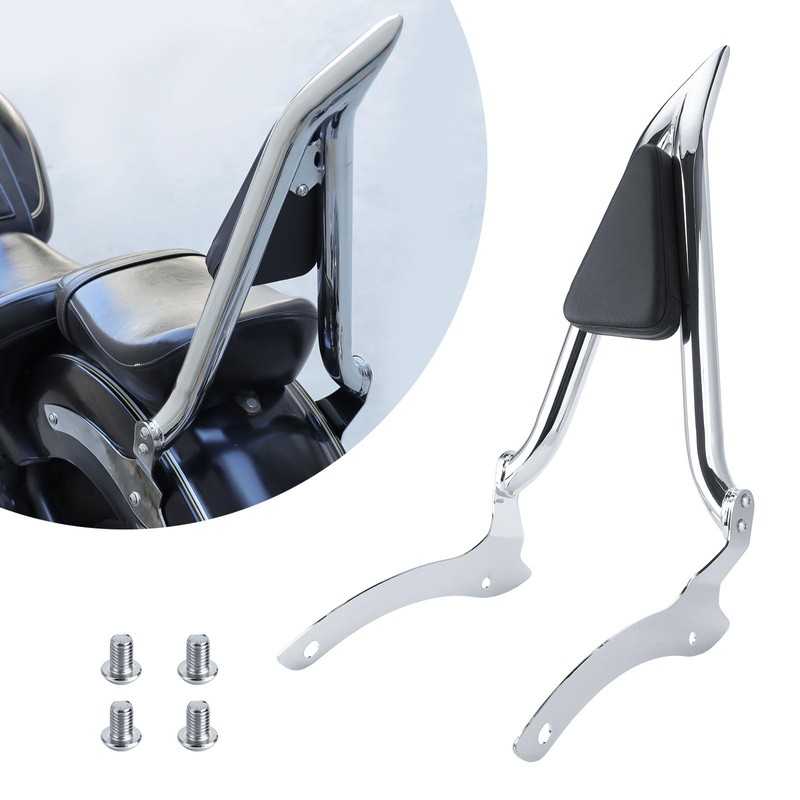 Aferrizu Passenger Rear Backrest Sissy Bar Luggage Rack Pad Kit