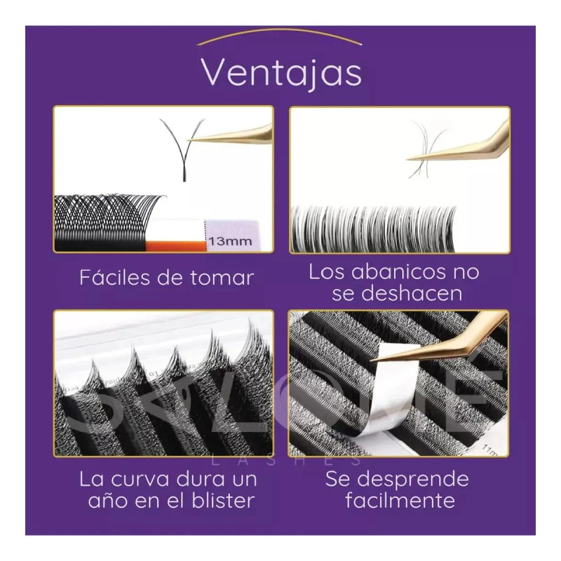 Mega Blister Nagaraku Tecnológico 6dw Extensión De Pestañas