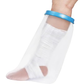 Water Proof Leg Cast Cover for Shower,Foot Wound Cover Protector for Shower Bath, Watertight Seal to Keep Wounds Dry