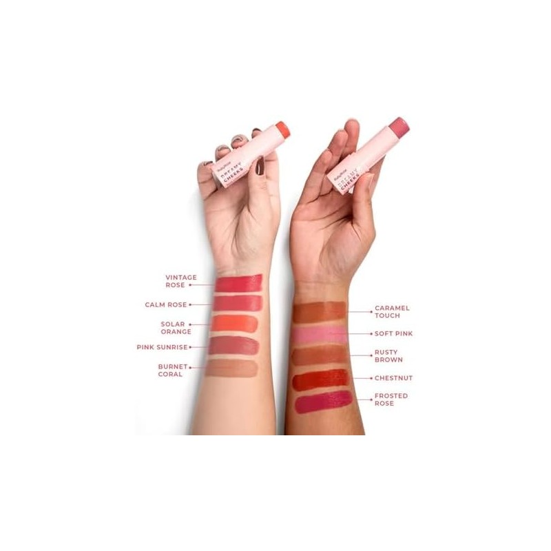 RUBY ROSE Dreamy Cheeks Cream Blush Stick, Alta Pigmentación, Acabado