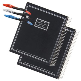 2 Left-Handed Five Subject College Ruled Notebooks With "I May Be Left-Handed But I Am Always Right" Saying Plus 3 Left-Handed Visio Pens