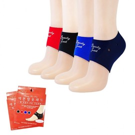 Pretty Foot Korean Heel Pads: Warming, Moisturizing, Callus & Dead Skin Removal Foot Pads (Wear with Socks) Pretty Foot Foot Pad - Navy 2ea