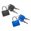 2 Pack Luggage Locks, Mini Suitcase Locks with Keys, Multicolor