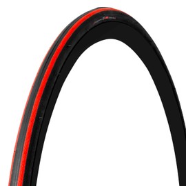 GORIX Bicycle Tire, 700c Tire, Road Bike, Cross Bike, Passion, Slick, Clincher Tire (23c, Red)