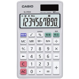カシオ パーソナル電卓 時間・税計算 手帳タイプ 10桁 SL-310A-N