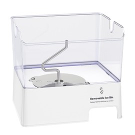 Upgraded W10347093 W10347100 Removable Ice Bin Compatible with Maytag KitchenAid Whirlpool Ice Maker Replacement WPW10347093 Whirlpool Ice Bucket WRF736SDAM14 WRF736SDAM13 Ice Tray Parts Ice Container