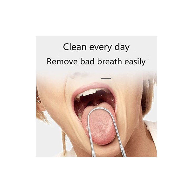 TOPOST Limpiador Raspador de Lengua, Tongue Scraper con Estuche