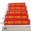 Rotary13B1 Insert Before Flight Keychain - Red/Yellow 5PCS