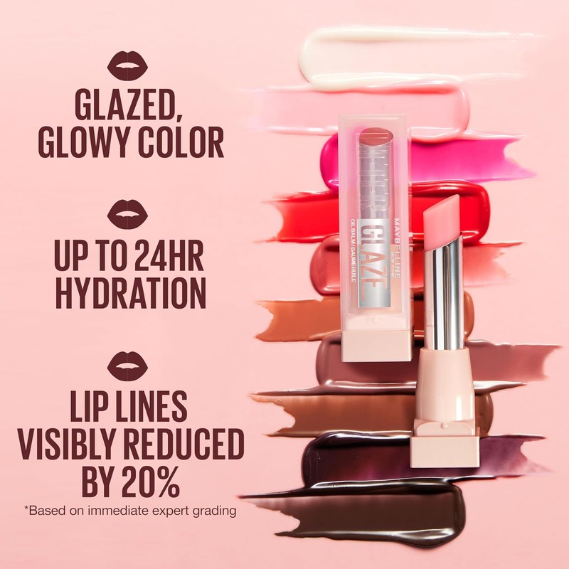 Maybelline Lifter Glaze, Bálsamo Labial Hidratante con Cereza, Acai Glaze