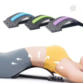등 허리 목 곡선형 스트레칭 자세교정 지압 아치형 운동용품 [1-허리스트레칭-4단] Back Waist Neck Curved Stretching Posture Correction Acupressure Arch Fitness Equipment [1-Waist Stretching-4 Sections]