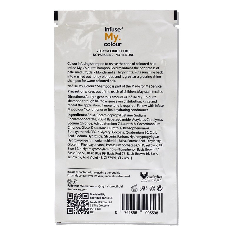 infuse my. colour Gold Shampoo Unisex 15 ml