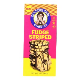 UD_Goodie Girl Wafers-Fudge Striped Gingerbread Cookies Case of 6 7 oz Variety Flavors Chocolate Cheese Sandwich