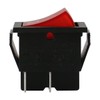 Baomain Red Light DPST ON/Off Snap in Boat Rocker Switch